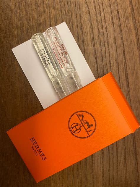 eau de rhubarbe hermes samples|Hermes rhubarb sample.